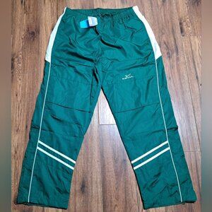 NWT Kewl Men's Track Pants Hockey NHL Green Windstopper Green Zip Leg Size XL